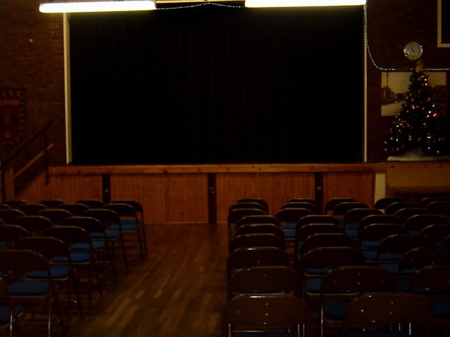 Hall set out theatre style